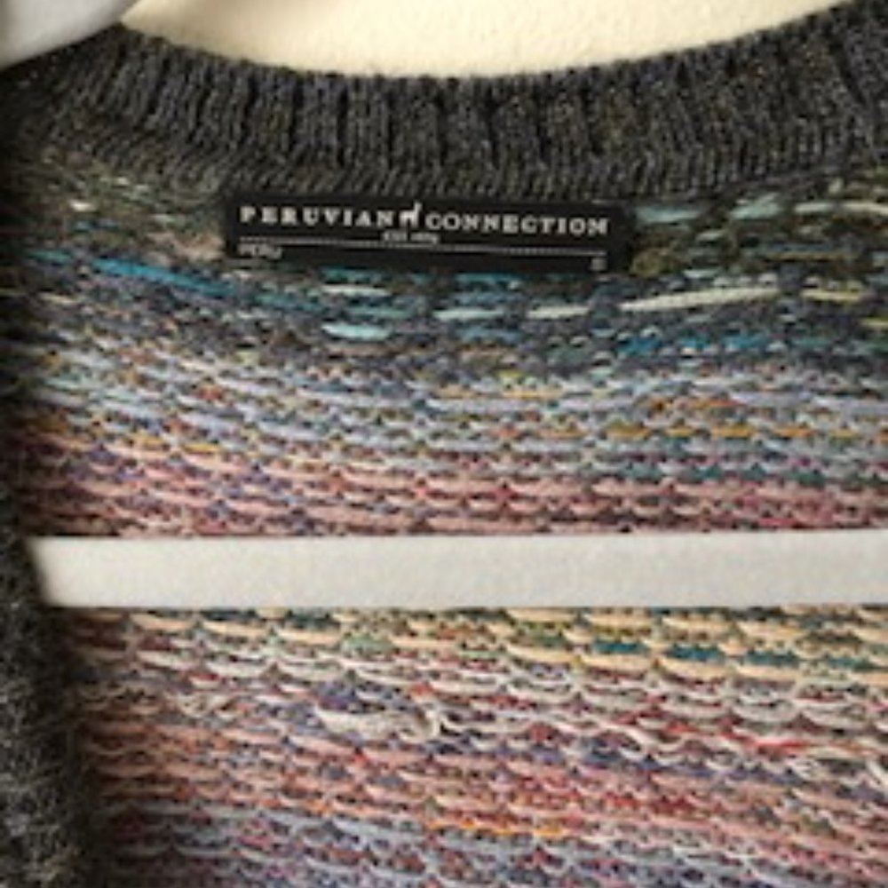 PERUVIAN CONNECTION S CARDIGAN SWEATER - Picture 2 of 12